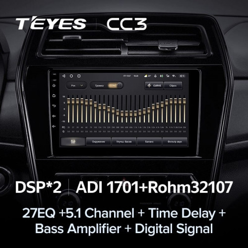 Штатная магнитола Teyes CC3 4/32 SsangYong Tivoli (2019-2023)