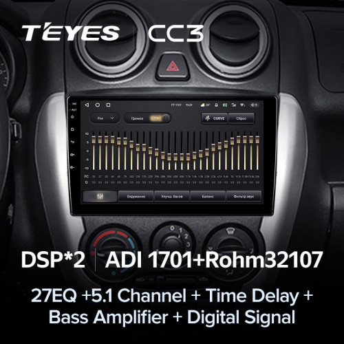 Штатная магнитола Teyes CC3 6/128 Lada Granta Sport (2011-2018) Тип-B