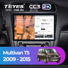 Штатная магнитола Teyes CC3 2K 4/64 Volkswagen Multivan T5 (2009-2015) (11&quot;)