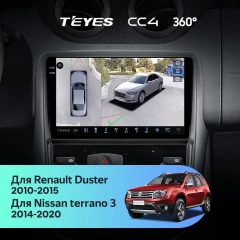 Штатная магнитола Teyes CC4 360 6/64 Renault Duster 1 (2010-2015)