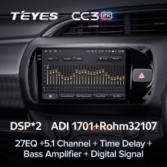 Штатная магнитола Teyes CC3 2K 4/64 Toyota Vitz III XP130 (2014-2019) Правый руль