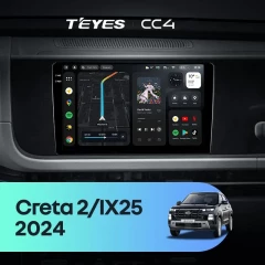 Штатная магнитола Teyes CC4 6/64 Hyundai Creta 2 IX25 (2024-2026)