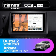 Штатная магнитола Teyes CC3L WiFi 2/32 Renault Duster HM 2 (2020-2021) F2