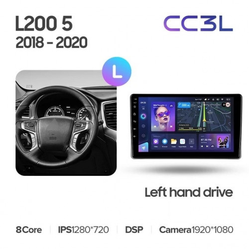 Штатная магнитола Teyes CC3L WiFi 2/32 Mitsubishi L200 5 (2018-2020) F2