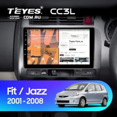 Штатная магнитола Teyes CC3L 4/64 Honda Fit GD (2001-2008) Правый руль