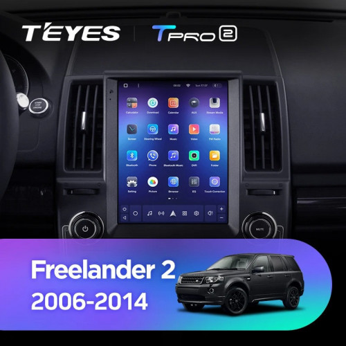 Штатная магнитола Tesla style Teyes TPRO 2 4/64 Land Rover Freelander 2 (2006-2012) Тип-A
