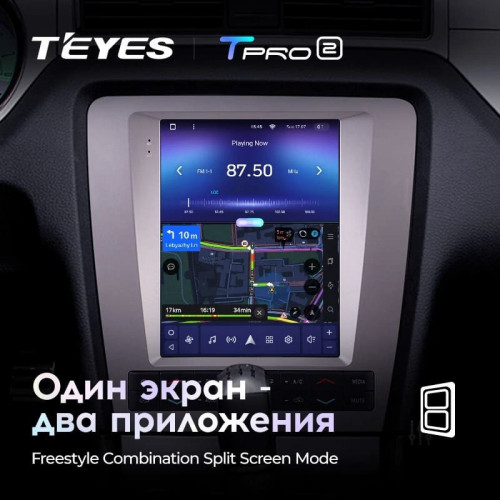Штатная магнитола Tesla style Teyes TPRO 2 4/32 Ford Mustang 5 S-197 (2009-2014)