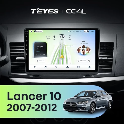 Штатная магнитола Teyes CC4L 6/64 Mitsubishi Lancer 10 CY (2007-2012) Тип-B