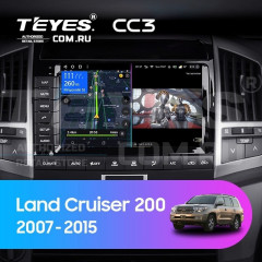 Штатная магнитола Teyes CC3 6/128 Toyota Land Cruiser 11 200 (2007-2015) F3 Тип-C