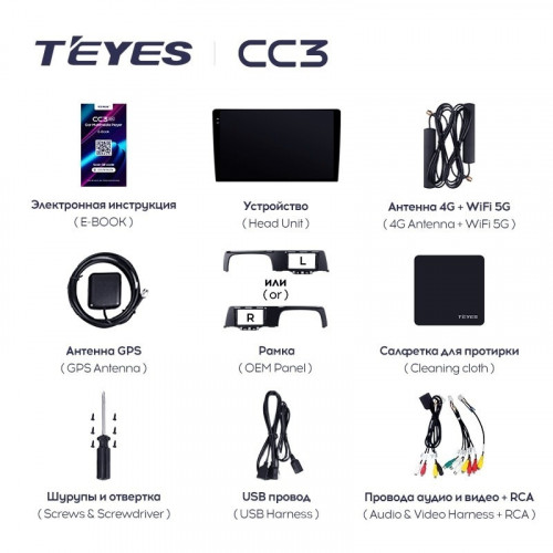 Штатная магнитола Teyes CC3 6/128 Kia Sonet (2020-2022)