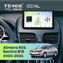 Штатная магнитола Teyes CC4L 4/64 Nissan Almera N16 (2000-2006)