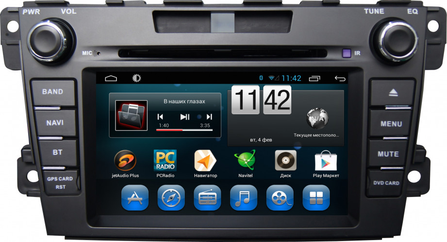 Штатная магнитола Carmedia KR-7035-T8 Mazda CX-7 2006-2011