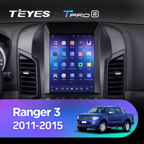Штатная магнитола Tesla style Teyes TPRO 2 4/64 Ford Ranger 3 (2011-2015)