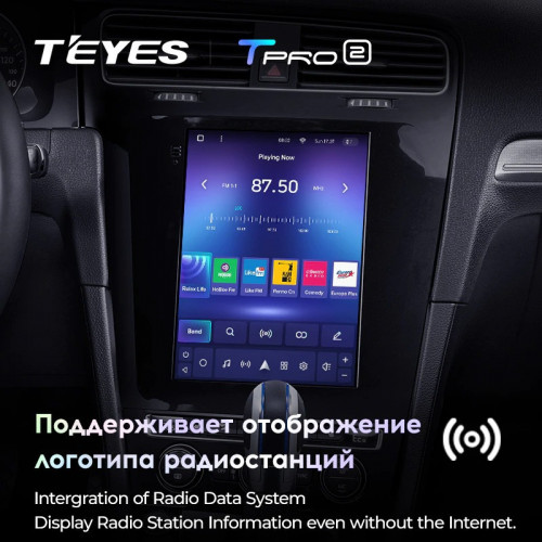 Штатная магнитола Tesla style Teyes TPRO 2 4/64 Volkswagen Golf 7 (2012-2020)