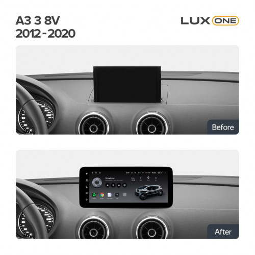 Переходная рамка Audi A3 3 8V (2012-2020) (12,3")