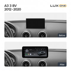 Переходная рамка Audi A3 3 8V (2012-2020) (12,3")