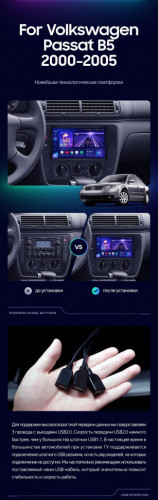 Штатная магнитола Teyes CC3 2K 4/64 Volkswagen Passat B5 (2000-2005)