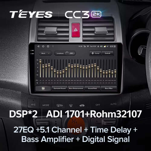 Штатная магнитола Teyes CC3 2K 4/64 Honda Airwave GJ (2005-2010) Правый руль