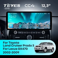 Штатная магнитола Teyes CC4 12.3" 6/64 Lexus GX470 (2002-2009)