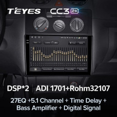 Штатная магнитола Teyes CC3 2K 4/32 Volkswagen Caddy 2K (2004-2010) (10 inch Universal)