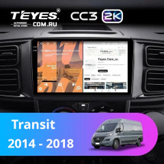 Штатная магнитола Teyes CC3 2K 4/64 Ford Transit Van L3H2 (2014-2018)