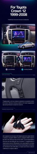 Штатная магнитола Teyes CC3 6/128 Toyota Crown 12 S180 (1999-2008)