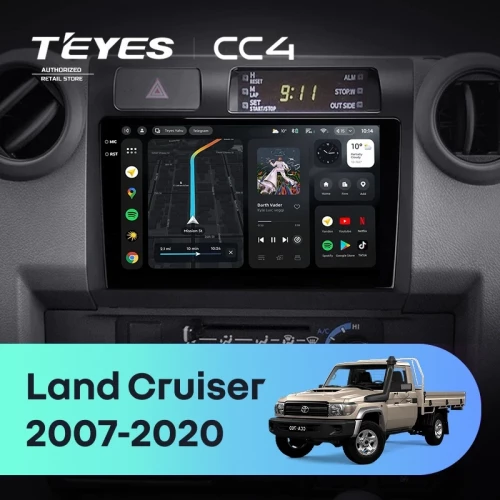 Штатная магнитола Teyes CC4 8/128 Toyota Land Cruiser 70 Series LC 79 (2007-2020)
