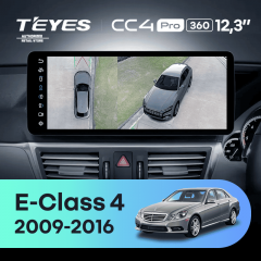 Штатная магнитола Teyes CC4 Pro 12.3" 360 12/256 Mercedes-Benz E-Class 4 W212 S207 A207 S212 C207 (NTG 4.0) (2009-2016) Правый руль Universal