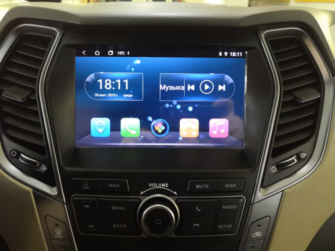 Штатная магнитола Сarmedia KR-9235-S10 Hyundai Santa Fe 2012+ (DM)