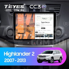 Штатная магнитола Teyes CC3 2K 360 6/128 Toyota Highlander 2 XU40 (2007-2013) F2 (13&quot;)