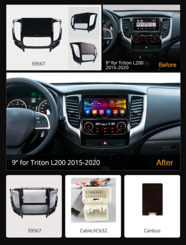 Штатная магнитола Carmedia OL-9567-M Mitsubishi Pajero Sport 2017+