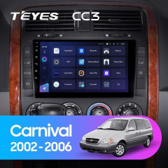 Штатная магнитола Teyes CC3 4/64 Kia Carnival UP GQ (2002-2006)
