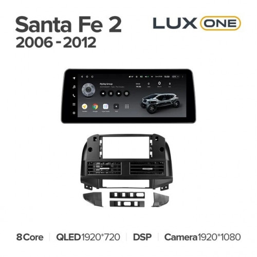 Штатная магнитола Teyes LUX ONE 6/128 Hyundai Santa Fe 2 (2006-2012)