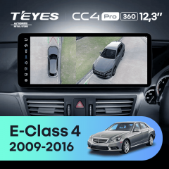 Штатная магнитола Teyes CC4 Pro 12.3" 360 12/256 Mercedes-Benz E-Class 4 W212 S207 A207 S212 C207 (NTG 4.5) (2009-2016) Правый руль Universal