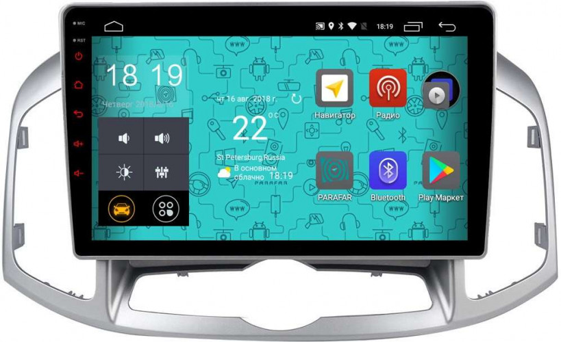 Штатная магнитола Parafar PF046Lite Chevrolet Captiva (2012-2017)