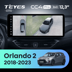 Штатная магнитола Teyes CC4 Pro 12.3" 360 12/256 Chevrolet Orlando 2 (2018-2023) Тип-B