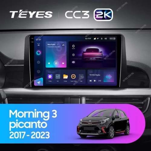 Штатная магнитола Teyes CC3 2K 4/64 Kia Morning 3 (2017-2023) Тип-A