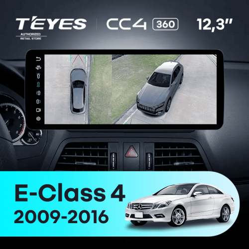 Штатная магнитола Teyes CC4 12.3" 360 6/64 Mercedes-Benz E-Class 4 W212 S207 A207 S212 C207 (NTG 4.5) (2009-2016) F2 Universal