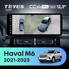 Штатная магнитола Teyes CC4 Pro 12.3" 360 12/256 Haval M6 (2021-2025)