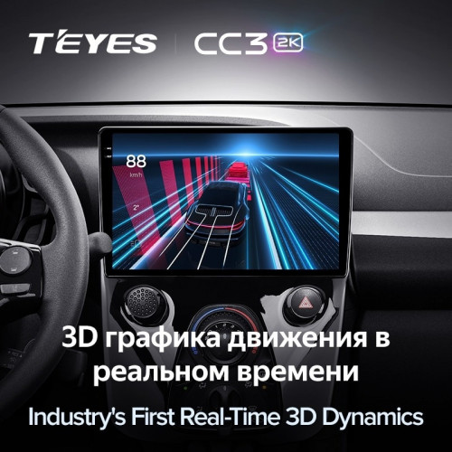 Штатная магнитола Teyes CC3 2K 4/32 Peugeot 108 (2014-2021) F1