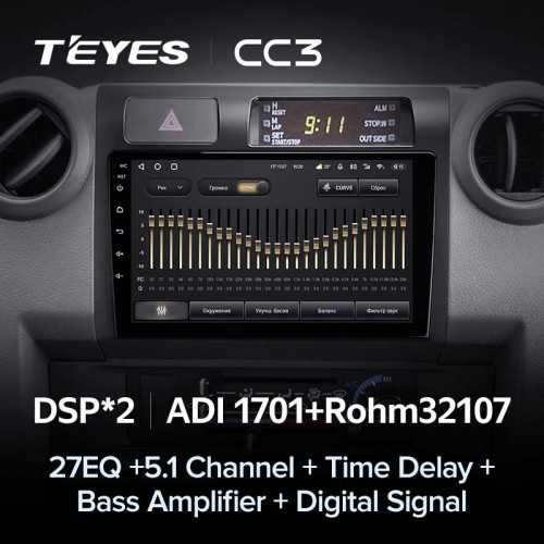 Штатная магнитола Teyes CC3 4/64 Toyota Land Cruiser 70 Series LC 79 (2007-2020)