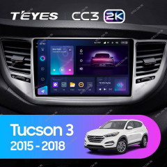 Штатная магнитола Teyes CC3 2K 360 6/128 Hyundai Tucson 3 (2015-2018) Тип-A