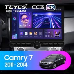 Штатная магнитола Teyes CC3 2K 6/128 Toyota Camry 7 XV 50 55 (2011-2014) F4 (13&quot; с кнопками)