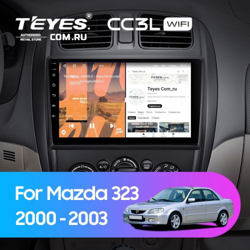 Штатная магнитола Teyes CC3L WiFi 2/32 Mazda 323 BJ (2000-2003)