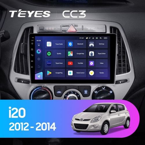 Штатная магнитола Teyes CC3 4/64 Hyundai i20 2 (2012-2014)