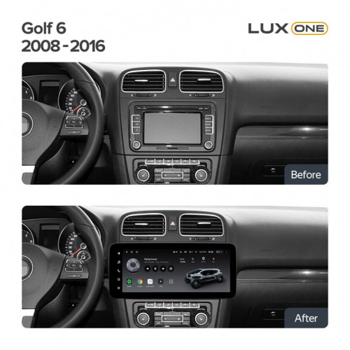 Штатная магнитола Teyes LUX ONE 6/128 Volkswagen Golf 8 (2008-2016)
