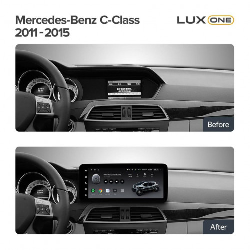 Переходная рамка Mercedes-Benz C-Class W204 C204 S204 (NTG 4.5) (2011-2015) (12,3")