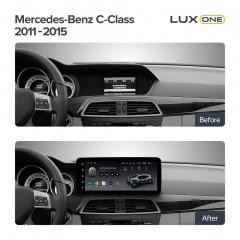 Переходная рамка Mercedes-Benz C-Class W204 C204 S204 (NTG 4.5) (2011-2015) (12,3")