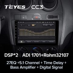 Штатная магнитола Teyes CC3 4/32 Ford Fiesta Mk5 (2002-2008)