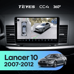Штатная магнитола Teyes CC4 360 8/128 Mitsubishi Lancer 10 CY (2007-2012) Тип-B